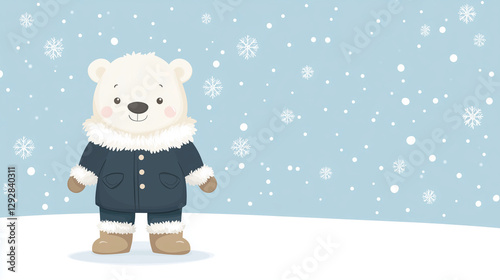 Winter Bear in Snowfall: A ...