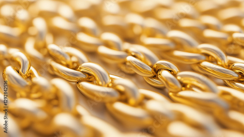 Gold Chain Closeup: A luxur...