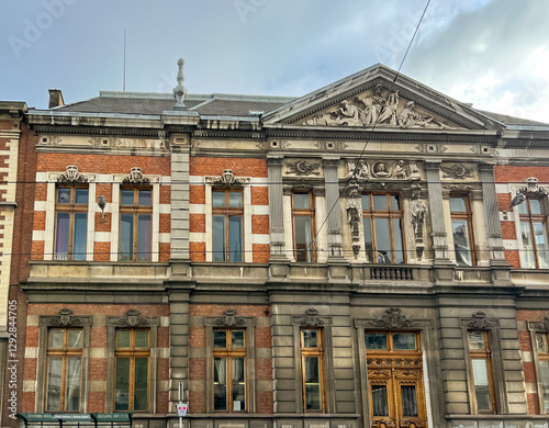  Stunning architectural details of the royal conservatory of brussels facade photo