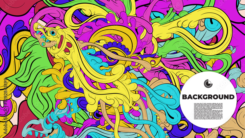 Fototapeta premium Abstract Colorful Backgrounds with Placeholder Text for Web Design, Landing Pages, Social Media, and Print – Creative Assets for Digital Use