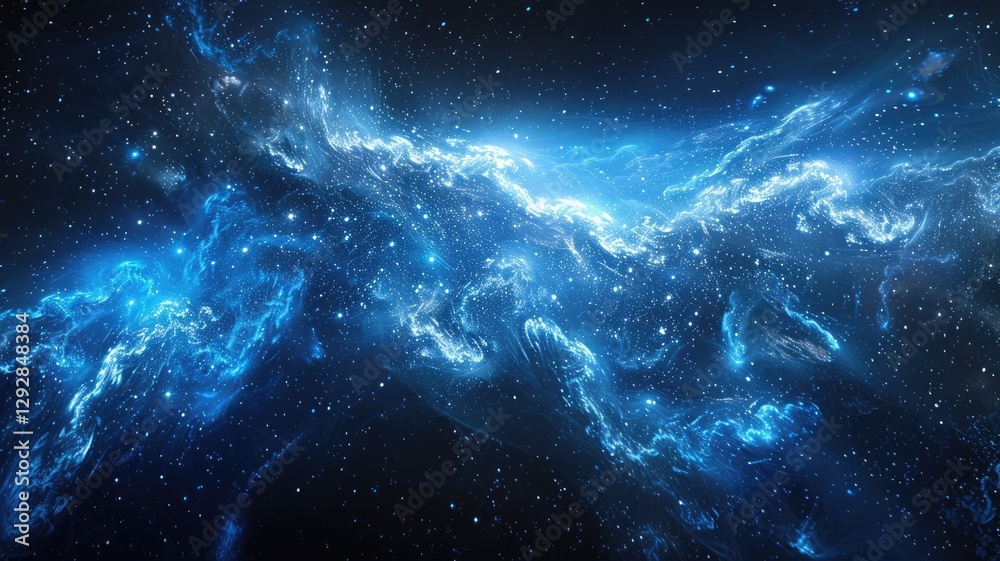 Naklejka premium Abstract vivid color wave express and emphasize energetic signal. Seamless texture of vividness curve swirling convey sense of harmony and wonderful scene perfect for effect and graphic design. AIG53.