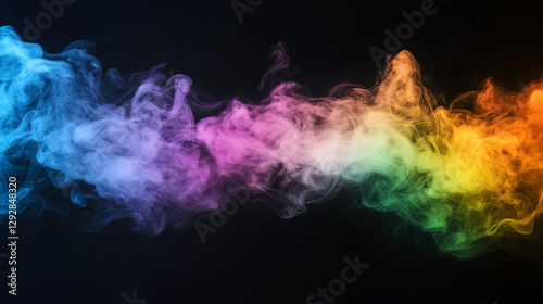Colorful Smoke on black: A ...