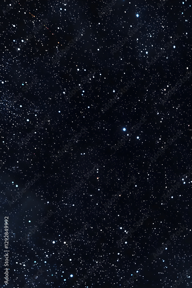 Fototapeta premium Celestial Symphony: A Mesmerizing Night Sky Illuminated by Countless Twinkling Stars and Intricate Constellations