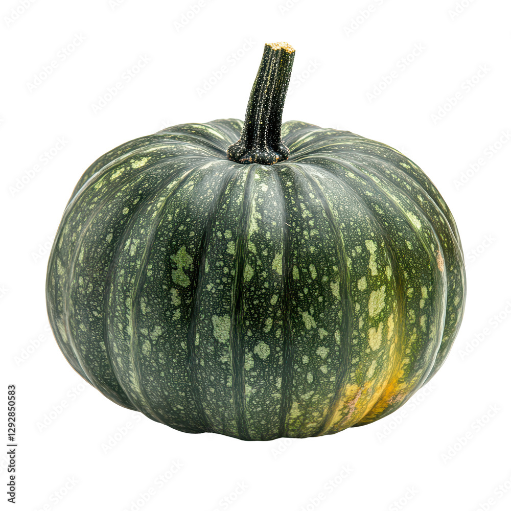 Green pumpkin showcases unique textures and colors on a bright white background, Green pumpkin isolated on the white background Green pumpkin showcases unique textures and colors on a bright white background, Green pumpkin isolated on the white background