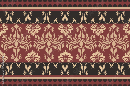 Luxury Damask Pattern – Elegant Ornate Design for High-End Interiors and Fashion Indulge in timeless sophistication with this exquisite damask pattern, meticulously crafted