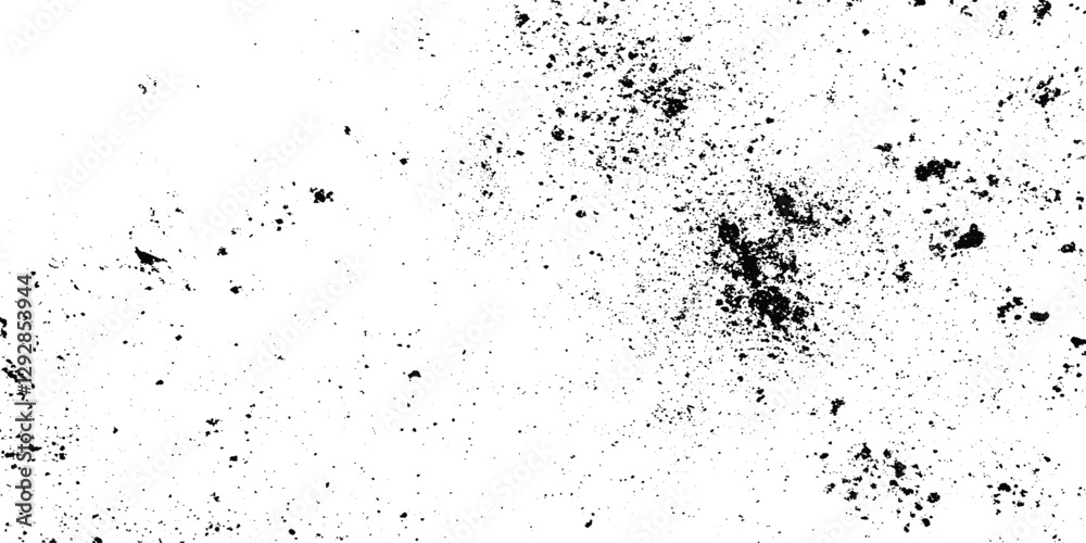 Overlay Distress grain monochrome texture with dusty and grunge effect, Dark weathered overlay pattern sample with scratches and stains, Distressed overlay texture Grunge of black scratches and dots.