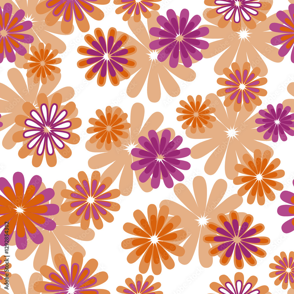 seamless background with flowers seamless background with flowers