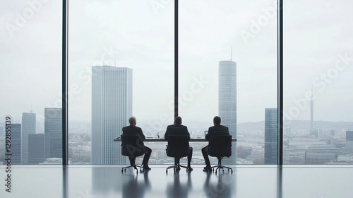 Skyline Summit: Three figur...