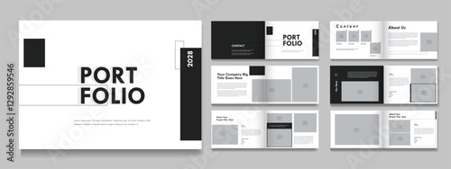 Landscape Architecture portfolio template, Modern Portfolio Brochure