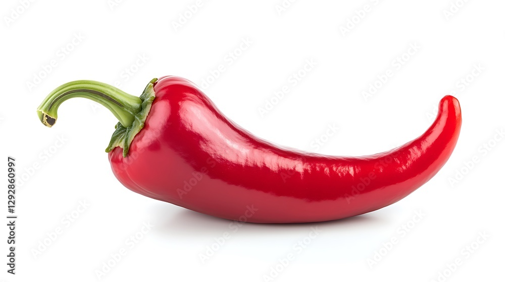 A single red bell pepper with vibrant shine, organic curves, and rich details, isolated in sharp clarity over white. A single red bell pepper with vibrant shine, organic curves, and rich details, isolated in sharp clarity over white.