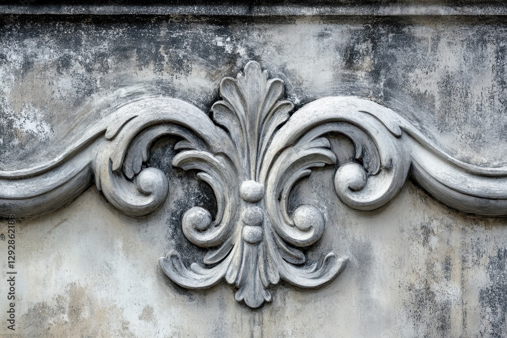 Concrete panel furniture set stock image