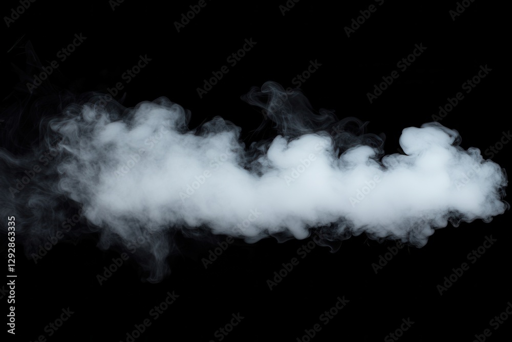 Delicate abstract smoke patterns on a solid black background simulating effects like pollution wildfires vapor gas or hot soup Delicate abstract smoke patterns on a solid black background simulating effects like pollution wildfires vapor gas or hot soup