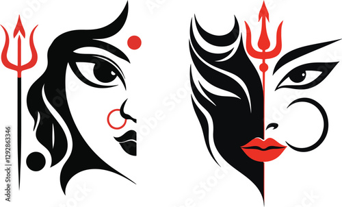 Chaitra Navratri Vector Design