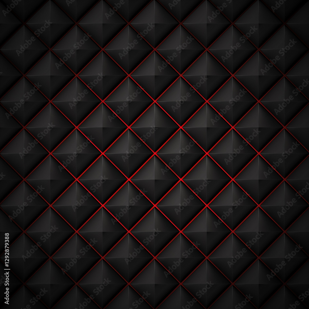 Obraz premium Luxury black background with diamond pattern texture background