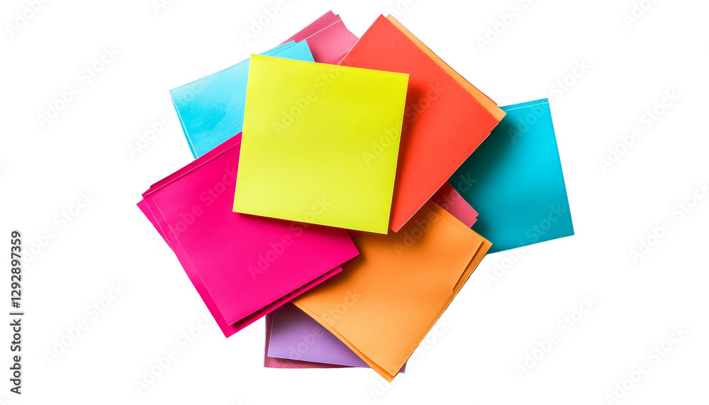 bundle of pieces of blank sticky note paper isolated on transparent background bundle of pieces of blank sticky note paper isolated on transparent background