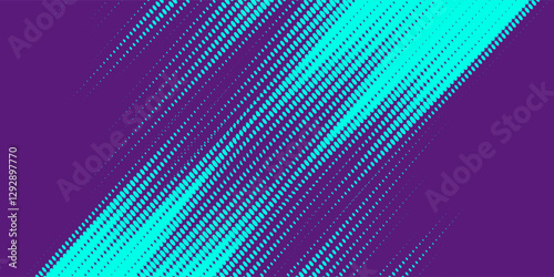 Abstract Sports Background with Blue and Purple Brush Texture and Halftone Effect. Grunge Background
