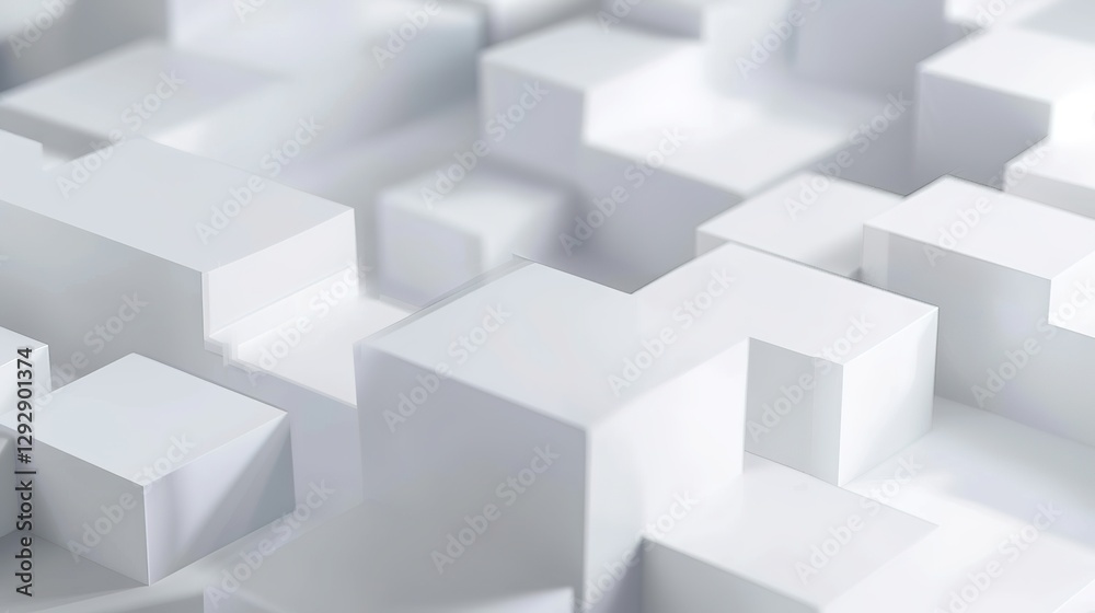 White abstract background with cubes and blocks, high-resolution photography, simple composition, professional color grading, clean, sharp focus, hyperrealistic. White abstract background with cubes and blocks, high-resolution photography, simple composition, professional color grading, clean, sharp focus, hyperrealistic.
