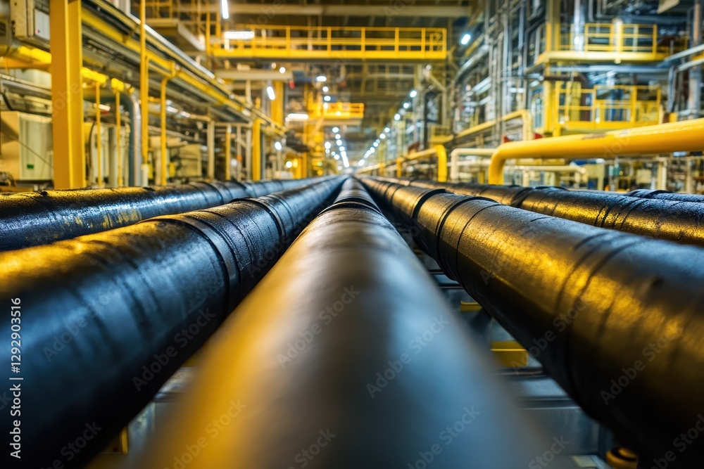 Pipelines for extracting oil and gas from beneath the sea at offshore rigs Pipelines for extracting oil and gas from beneath the sea at offshore rigs