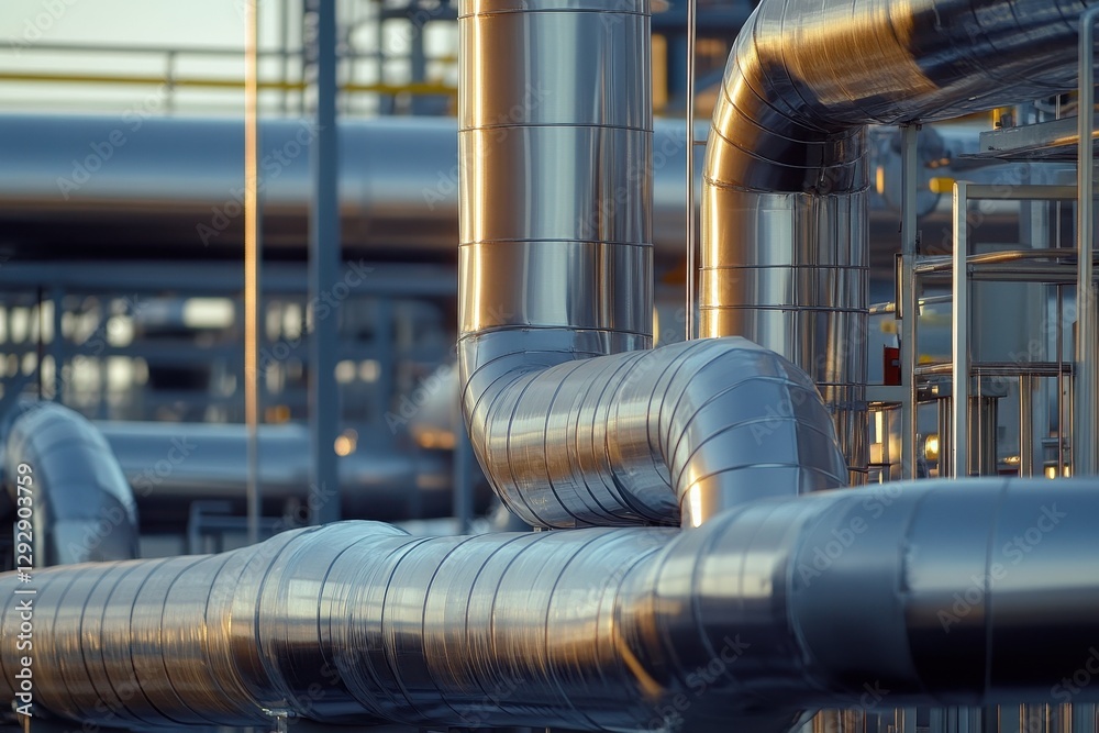 Pipes for insulation in industrial or petrochemical facilities Pipes for insulation in industrial or petrochemical facilities