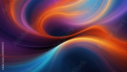 Dynamic abstract swirl artwork digital creation colorful motion vibrant palette artistic perspective modern design