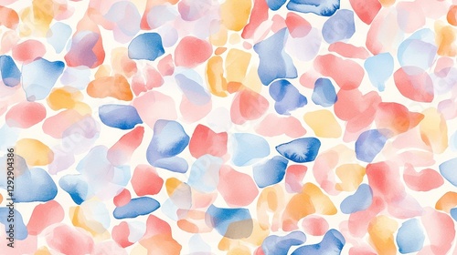 Colorful Abstract Watercolor Splash Pattern for Background Design