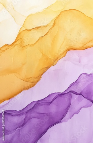 Wallpaper Mural Abstract Flowing Textures in Warm and Cool Color Palette Design Torontodigital.ca
