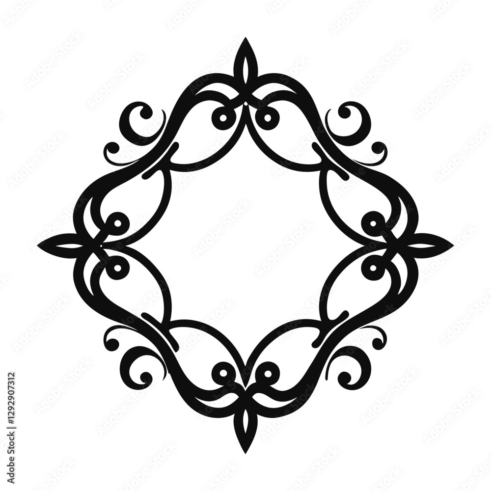 intricate border designs white background. intricate border designs white background.