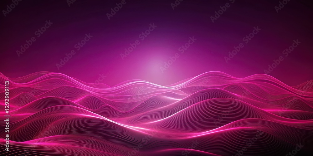 Fototapeta premium A mysterious dark pink gradient background with subtle wave patterns, evoking an otherworldly atmosphere, suitable for use in futuristic or sci-fi designs , mystical, otherworldly