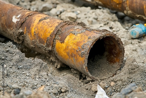 Repairing sewer pipes by partially replacing cast iron with plastic