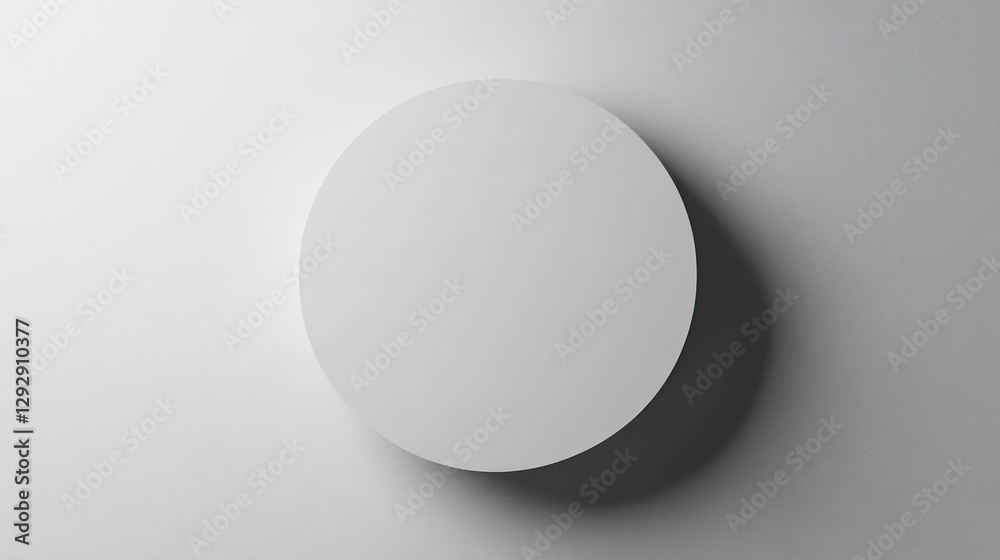 A simple, blank, light gray circle on a plain white background with subtle shadows. A simple, blank, light gray circle on a plain white background with subtle shadows.