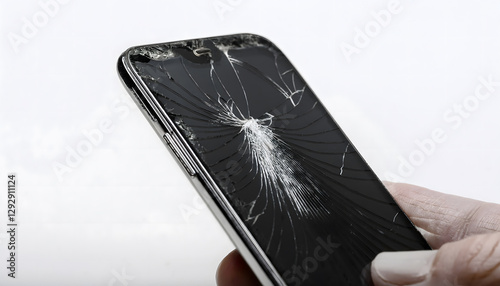 割れたスマートフォン