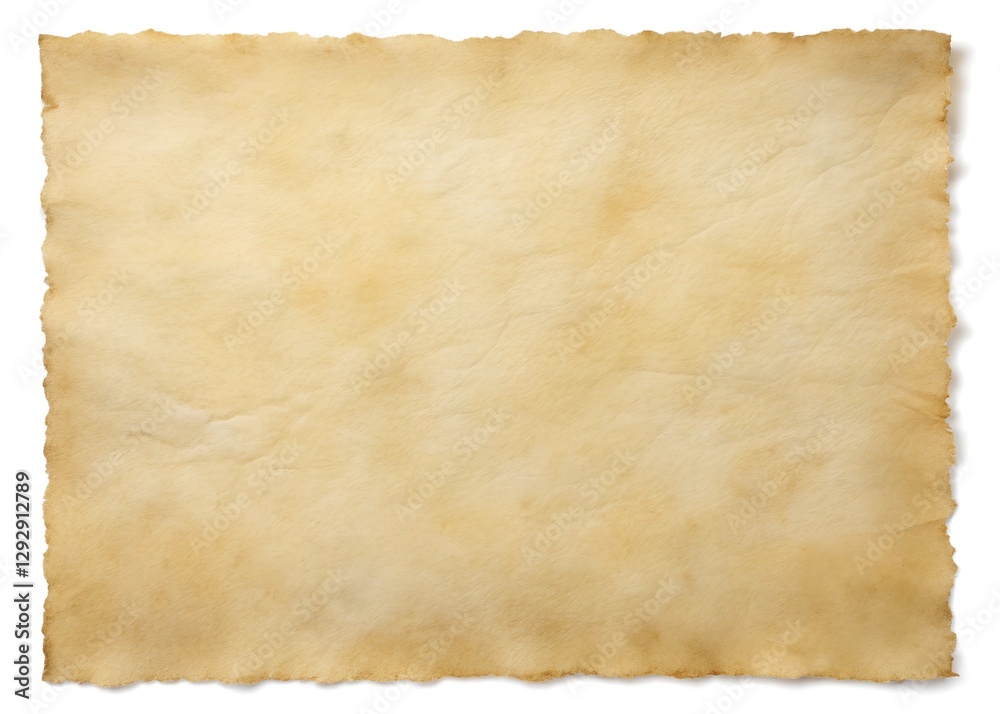 Vellum paper Isolated on white Background Vellum paper Isolated on white Background