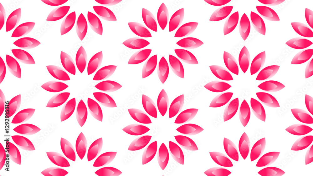 Fototapeta premium seamless pattern with pink flowers
