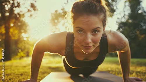 Young woman doing yoga