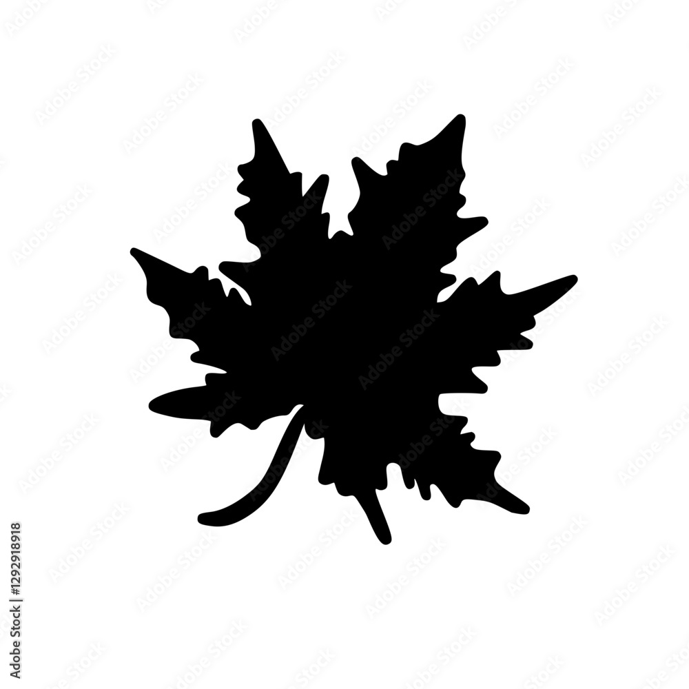 Fototapeta premium maple leaf silhouette