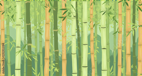 Bamboo Forest Illustration