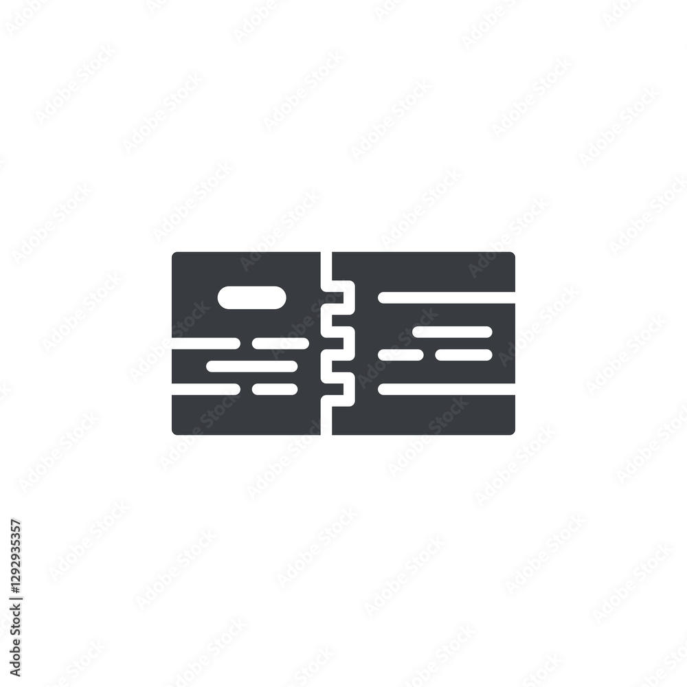 Simple wooden box vector icon Simple wooden box vector icon