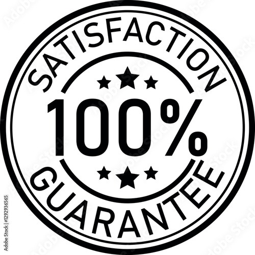 100% guarantee badge, satisfaction seal, product warranty