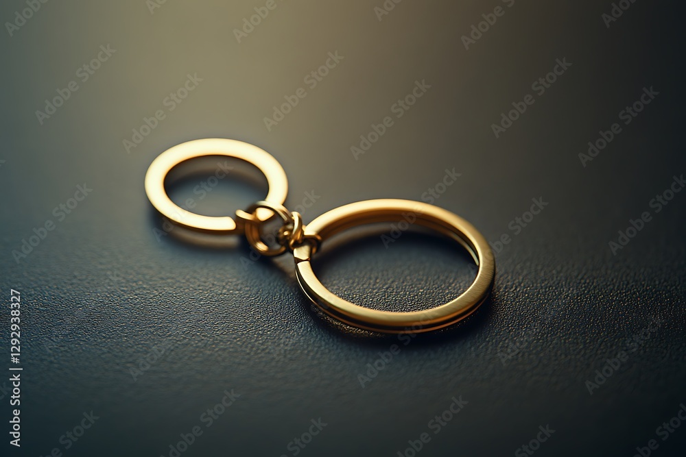 Golden Key Rings: Exquisite Detail and Minimalist Design Golden Key Rings: Exquisite Detail and Minimalist Design