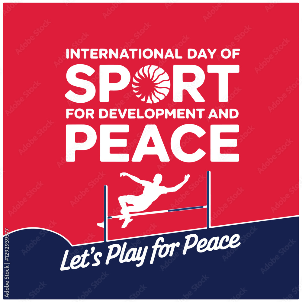 Obraz premium International Day of Sport for Development and Peace flyer poster image 24.eps