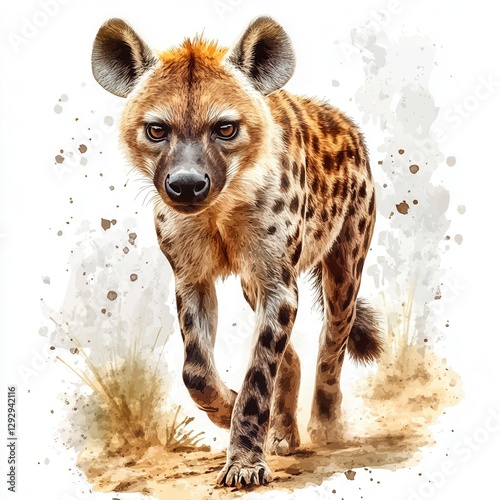 Spotted Animal Portrait Watercolor Style