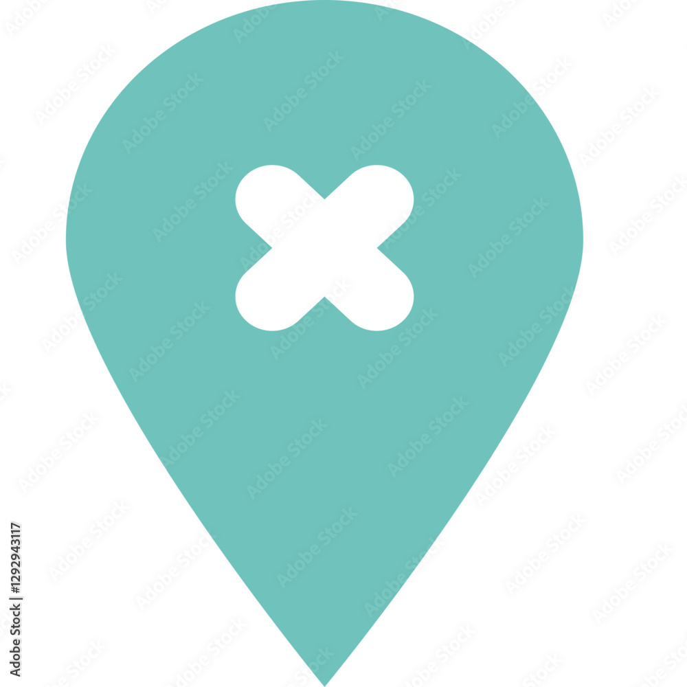 Obraz premium Pin Fill Sharp Close marker