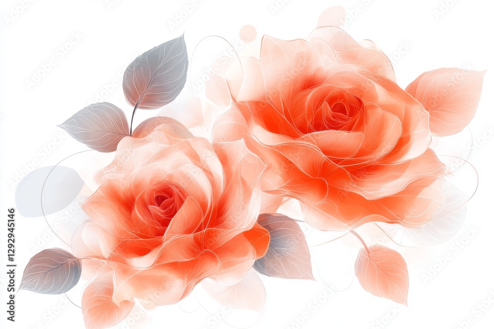 A simple line art illustration of a rose in bloom, drawn in soft pink lines on a white background A simple line art illustration of a rose in bloom, drawn in soft pink lines on a white background