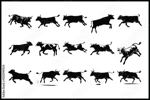 Bounding Bovine: The Lively Leap of a Cow
