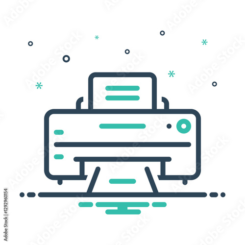 Mix icon for printer