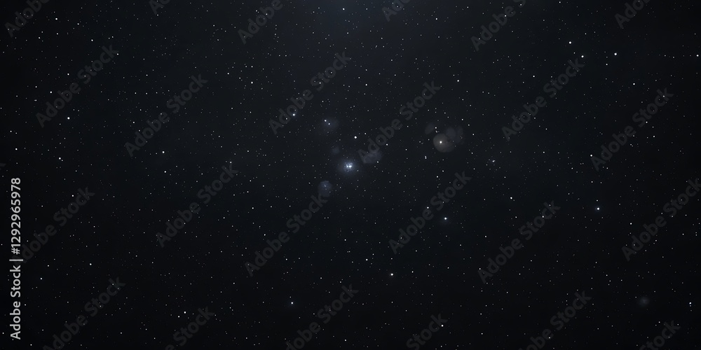 Fototapeta premium Serene cosmic vista, Vast expanse of stars in the dark universe