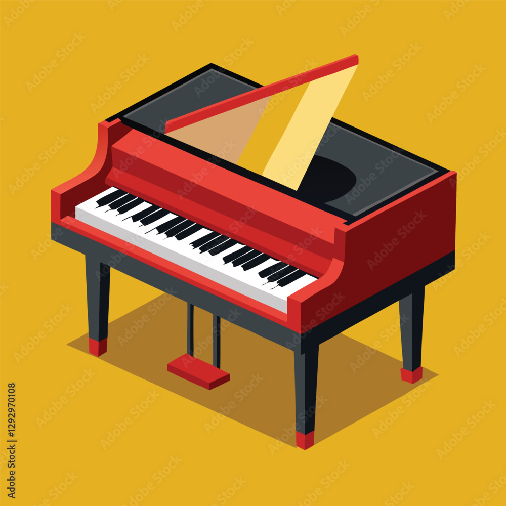 Piano keyboard seamless. Top view. Realistic detailed shaded piano keys. Simple beautiful design. Musical background. Music instrument. Flat style vector illustration. Piano keyboard seamless. Top view. Realistic detailed shaded piano keys. Simple beautiful design. Musical background. Music instrument. Flat style vector illustration.