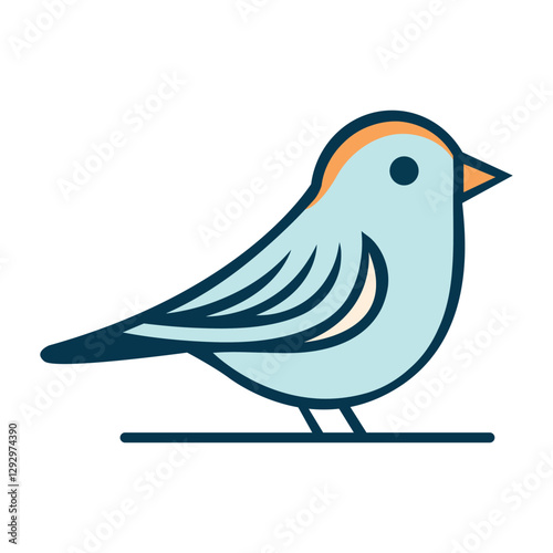 A colourful Bird Cartoon Vector Illustration 