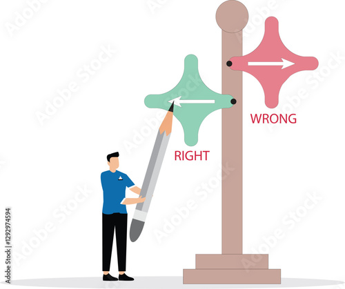 Work direction or choose the right way to success