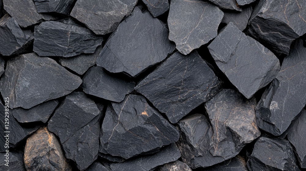 Dark grey stone wall texture background. Possible use Home decor or construction material reference image